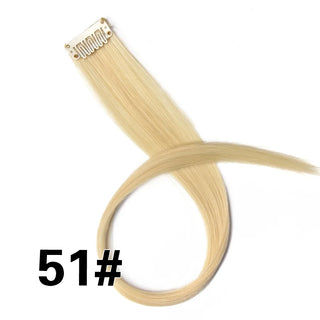 Buy 51 Alileader Clip on Hair Extension 57Color Ombre Straight Hair Extension Clip in Hairpieces High Temperature Faber Hair Pieces