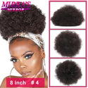 Afro Puff Drawstring Ponytail Extension Synthetic Kinky Curly Ponytail Hair Chignon Dreadlock Buns Afro Puff for Black Women