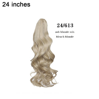 Buy 2461324inch BENEHAIR Fake Ponytail Claw on Ponytail Long Wavy Clip in Hair Extension Hair Synthetic Hairpiece for Women Pony Tail Fake Hair