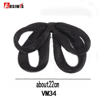 Buy 9 AOSI Hair Braided Clip in Hair Bun Chignon Hairpiece Donut Roller Bun Hairpiece Hand Knitting Braid Synthetic Chignon