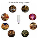 Smart Voice Control E27 Colorful Light Bulb Simulation Flame Light LED App Control One-To-Many Lights