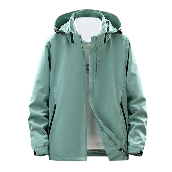 Women Waterproof Jacket Coat Outdoor Hiking Long Hooded Raincoat Zip Pockets Windbreaker Plus Size Autumn Winter Coat Outerwear