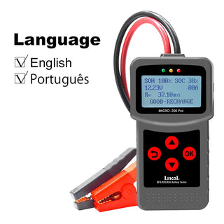 Buy brazil-plastic-clip Lancol Micro200 Pro Car Battery Tester 12V 40-2000cca Lead Acid Battery Analyzer Cranking Test Charging Test Diagnostic Tool