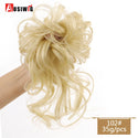 AOSIWIG Synthetic Long Curly Chignons Hair Tails Clip in Hair Extensions Fake Hair Pieces Heat Resistant Chignons for Women