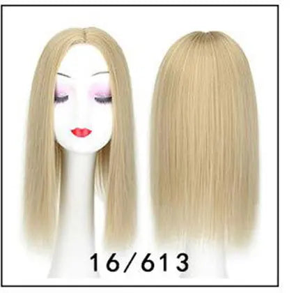 Women Synthetic Hair Pieces 3 Clips in One Piece Hair Extension Long Straight High Temperature Fiber for Lady