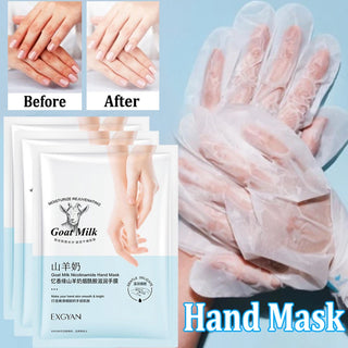 5 Pairs Goat Milk Hand Mask Skincare Nourishing Moisturizing Brightening Exfoliating Remove Dead Skin Hands Skin Care Products