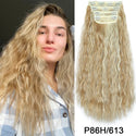 4Pcs/Set 20Inch Synthetic Hair Clip in Long Wavy Thick Hairpieces