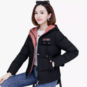 High Quality Winter Coat Women's 2022 Fashion Winter Jacket Women Cotton Padded Parka Outwear Hooded Short Female Jackets Coats