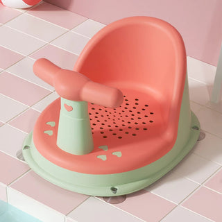 Buy orange Baby Bath Seat Safety Non-Slip Plastic Bath Stool