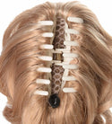 12" Dual Use Curly Styled Clip in Claw Ponytail Hair Extension Synthetic Hairpiece 125g With a Jaw/Claw Clip