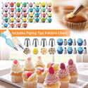 AK 236pcs Cake Tools Kit With Box Decorating Icing Piping Nozzles Set Pastry Bags Spatula Muffin Cupcake Mold Baking Supplies