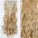 22Inch Long Straight Wavy Hair Extension 7Pcs/Set 16 Clips High Tempreture Synthetic Hairpiece Clip in Hair Extensions