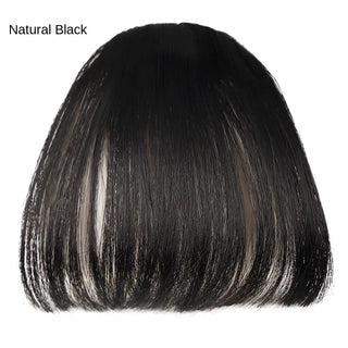 Buy style4-natural-black Fake Air Bangs Hair Styling Tools Hair Clip-In Extension Synthetic Hair Fake Fringe Natural False Hairpiece Women Clip in Bangs