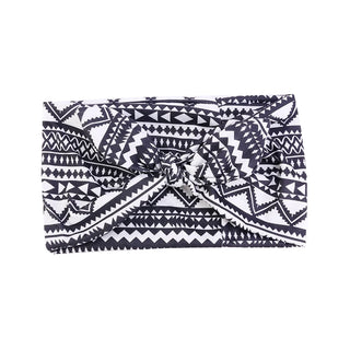 Buy 238-black-white African Pattern Print Headband