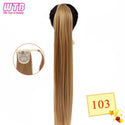 WTB Synthetic Wrap Wround Ponytail Hair Extension Long Straight Women's Clip in Hair Extensions Pony Tail False Hair 32 Inch