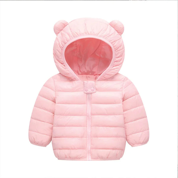 Warm Toddler Boys Jackets Autumn Winter Long Sleeve Hooded Character Pattern Children Outerwear Coats Kids Clothes