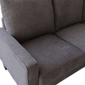 Modern Living Room Furniture Sofa in Dark Grey Fabric