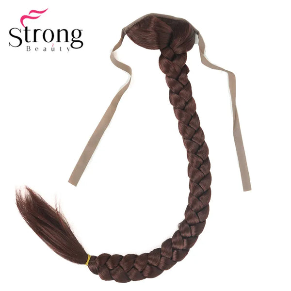 StrongBeauty Blonde Long Fishtail Braid Ponytail Extension Synthetic Clip in Hairpiece COLOUR CHOICES