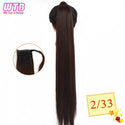 WTB Synthetic Wrap Wround Ponytail Hair Extension Long Straight Women's Clip in Hair Extensions Pony Tail False Hair 32 Inch