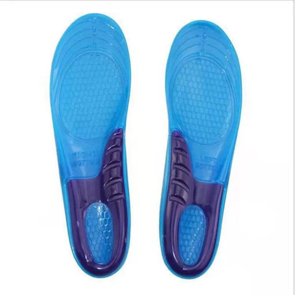 Shock-Absorbing Insole Orthotic Arch Support Foot Pain Massaging Silicone Gel Soft Sport Shoe Anti-Shock Insoles Pad Man Women