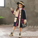 Girls Jacket Autumn Winter Jackets for Girls Wool Coats Fashion Children Clothing Girls Outerwear Coat 4 6 8 10 12 13 Years