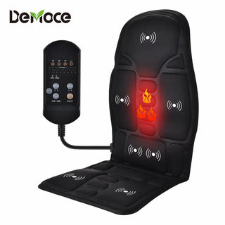 Electric Vibrating Car Massage Massage Chair Mat Portable Massager Cushion Home Infrared Heating Back Vibrator Massage Pads