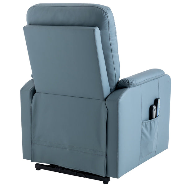 Massage Recliner Chair Electric Power Lift Chairs With Side Pocket, Adjustable Massage and Heating Function for Adults A