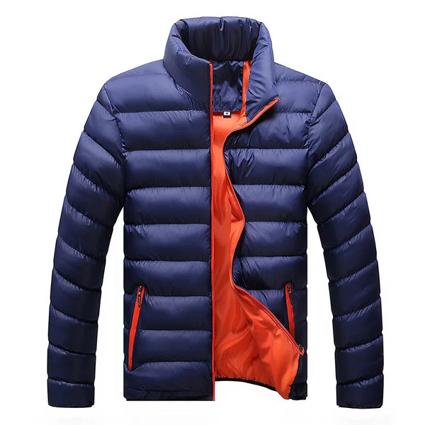 Winter Jacket Men 2024 Fashion Stand Collar Male Parka Jacket Mens Solid Thick Jackets and Coats Man Winter Parkas M-6xl