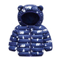 Warm Toddler Boys Jackets Autumn Winter Long Sleeve Hooded Character Pattern Children Outerwear Coats Kids Clothes