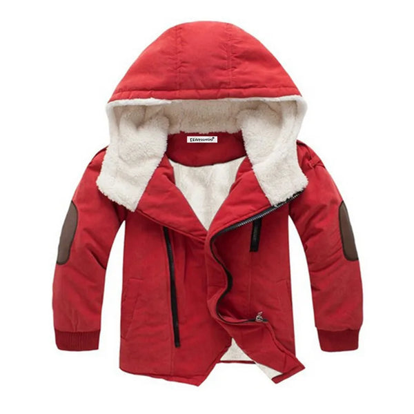 Boys Blue Winter Coats & Jacket Kids Zipper Jackets Boys Thick Winter Jacket High Quality Boy Winter Coat Kids Clothes