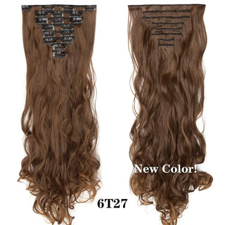 Buy 6t27 HAIRRO 24Inches 170g 36 Colors Long Straight Synthetic Hair Extensions Clips in High Temperature Fiber Black Brown Hairpiece