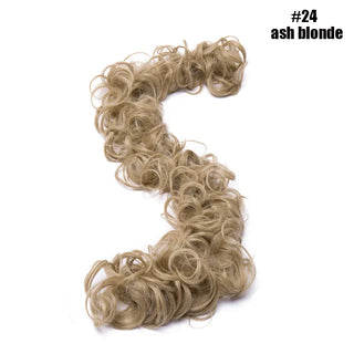 Buy ash-blonde BENEHAIR Synthetic Women Chignon Messy Hair Bun Scrunchy Hair Bun Rubber Band Hairband Hairpiece Updo Chignon Donut Roller