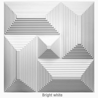 Buy l-bright-white 30x30cm  Non-Self-Adhesive 3D Wall Sticker