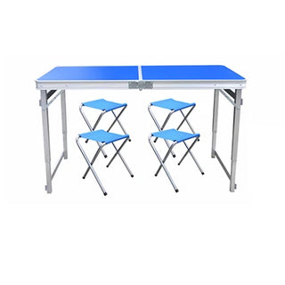 Buy blue Camping Aluminium Alloy Picnic Table