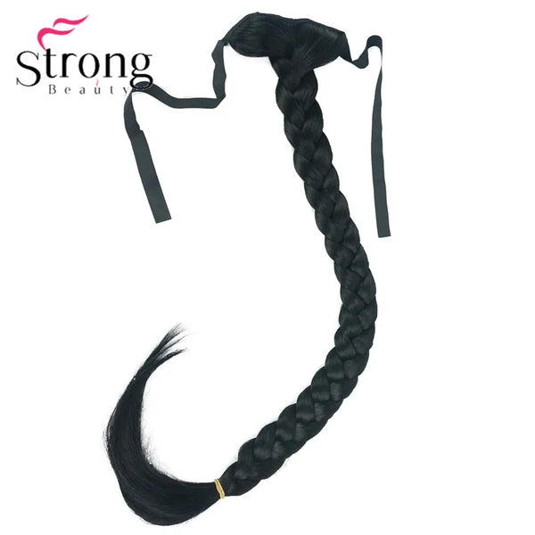 StrongBeauty Blonde Long Fishtail Braid Ponytail Extension Synthetic Clip in Hairpiece COLOUR CHOICES