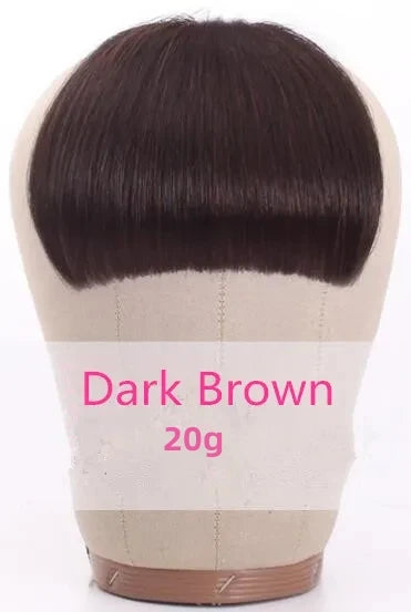 Brazilian Human Hair Blunt Bangs Clip in Human Hair Extension Non-Remy Clip on Natural Fringe Hair Bangs Neat Bang Hairpieces