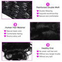 Body Wave 100% Brazilian Clip in Hair Extensions Human Hair 8Pcs Remy Hair Extensions Clip Ins for Women With 18Clips 120g