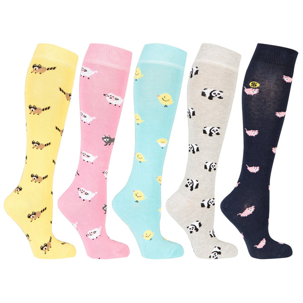 Women's Cute Animals Knee High Socks Set