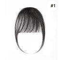 S-Noilite 3g Air Bangs Wig Human Natural Black Brown Thin Invisible Fake Hairpiece Clip in Fringe Human Hair Extension for Women