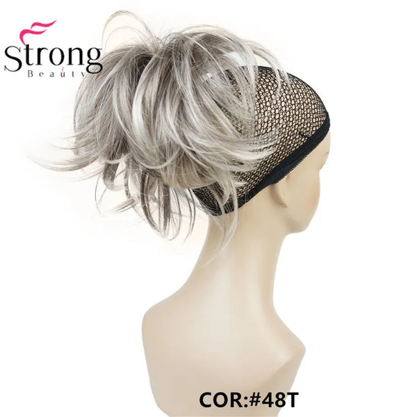 Silver 10-12inch Short Natural Wave Ponytail Hair Extension With Claw Clip in Hairpiece COLOUR CHOICES