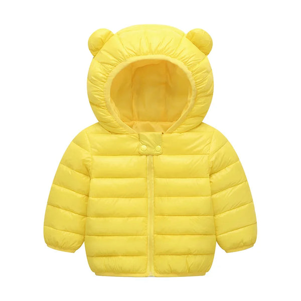 Warm Toddler Boys Jackets Autumn Winter Long Sleeve Hooded Character Pattern Children Outerwear Coats Kids Clothes