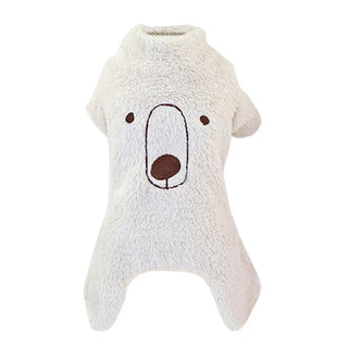 Buy brown Dog Cat Clothes Cotton Sweater Coats Jumpsuit Chihuahua Clothing Winter Coat Jacket Hooded Pajamas Dog Costume