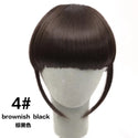 SHANGKE Synthetic Fringe Clip in Hair Bangs Hairpiece Clip in Hair Extensions Heat Resistant Fake Bangs Hair Piece 8 Colors