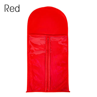 Buy red-bag-nohanger Alileader Cheap 4 Colors Portable Wig Bag With Hanger Wig Storage Bags Pack Holder for Virgin Hair Weft Clip in Hair Extension