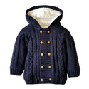 Winter Coat Baby Girl Newborn Warm Jackets Infant Baby Coat Winter Baby Clothing Knitting Baby Jacket Hooded Velvet Baby Clothes