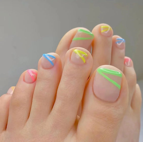 Acrylic Press Toe Nails