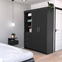 Kenya 2 Piece Bedroom Set, Black