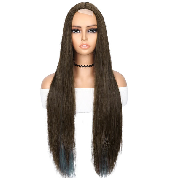 Long Black Wig Lace Front High Quality Synthetic Wig Blonde Black Synthetic Wigs Glueless Cosplay Hair Lace Wigs for Women