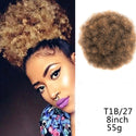 8inch Afro Puff Synthetic Hair Bun Chignon Hairpiece for Women Wig Drawstring Ponytail Kinky Curly Clip in Extensions Pony Tail