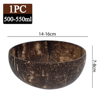 Buy 550ml-1pc Natural Coconut Bowl Dinner Set